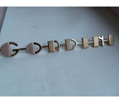 chromovaný kovový nápis Gordini