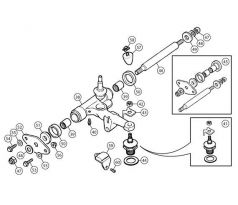 doraz a spojovací materiál MG f k náprave