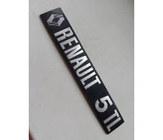 kovový nápis Renault 5 TL